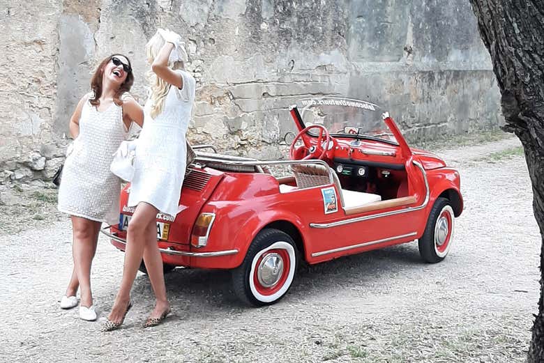 Disfrutando del Fiat 500 por Lisboa