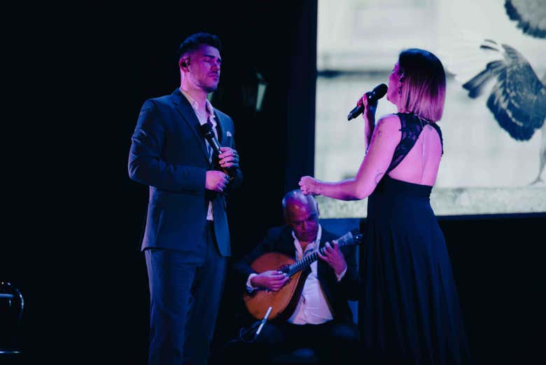 Artistas sobre el escenario