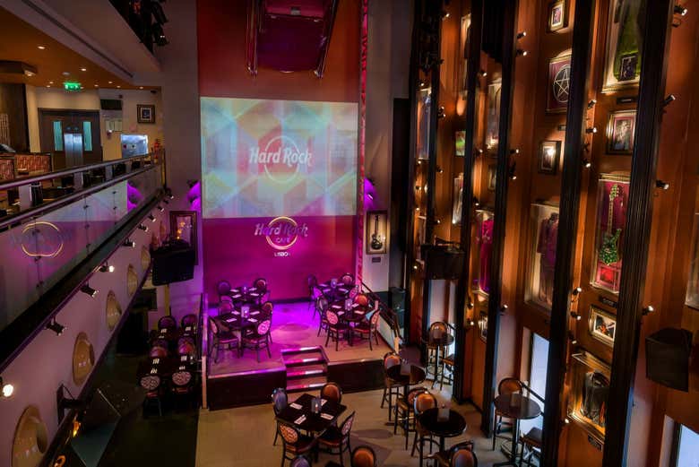 Interior del Hard Rock Cafe Lisboa