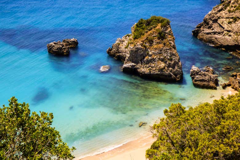 Praia do Ribeiro do Cavalo, en Sesimbra