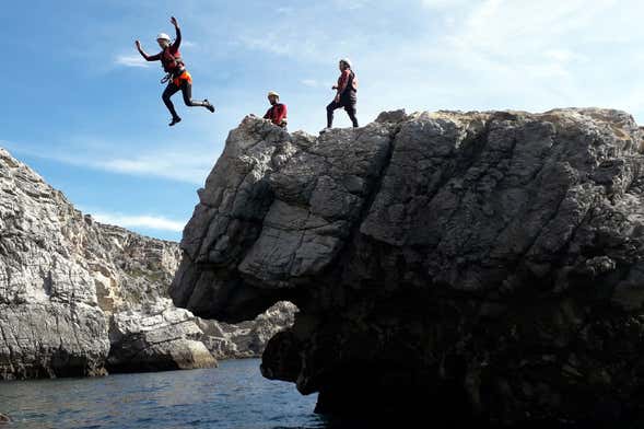 Coasteering en el Parque Natural de la Arrábida